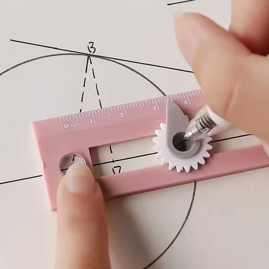 Compass Geometry Set - أداة رسم دوائر متعددة الوظائف ثنائية