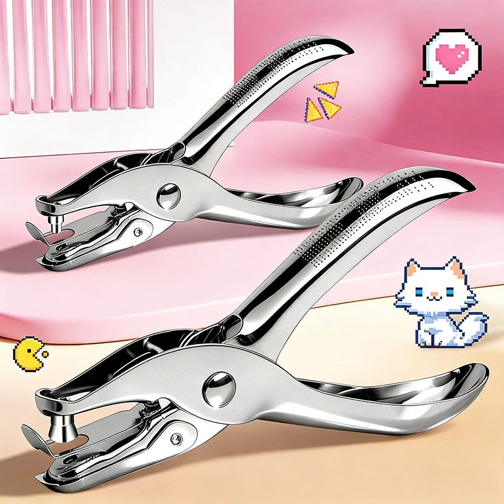 Paper Punch 3 Hole - خرامة معدنية جديدة لخرز بيرلر، مقبض