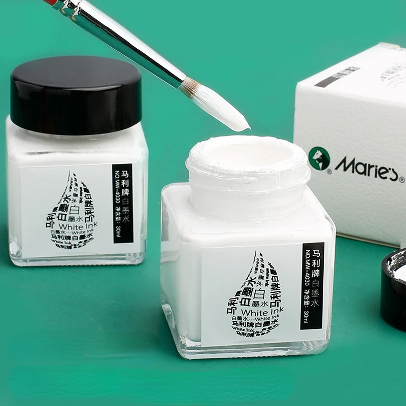Correction Fluid White - 30 مللي طابعة بحبر أبيض عالي
