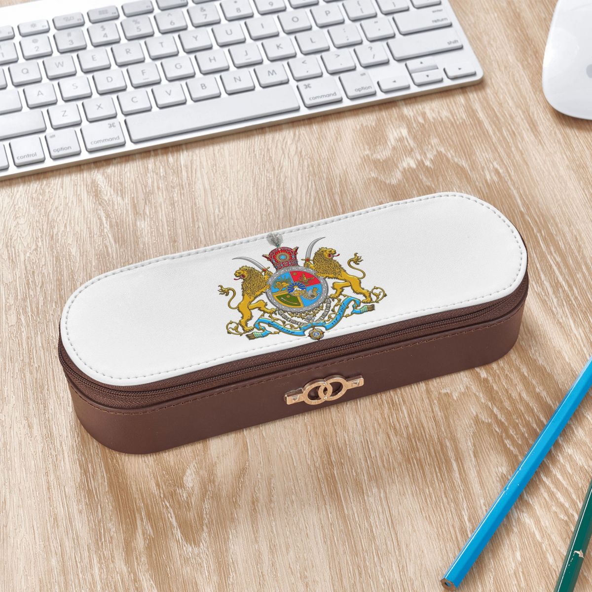 Lion Stationery & Office Supply(Kunshan)Co.Ltd - حافظة أقلام جلدية بتصميم علم إيران