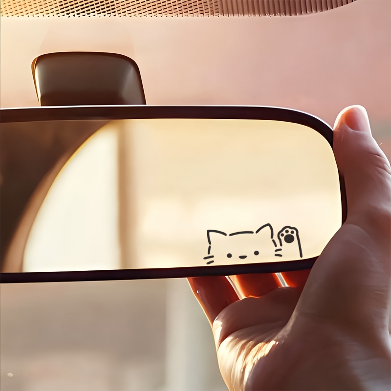 Memo Pad Sticky - قطعتان من ملصقات السيارات بتصميم قطة