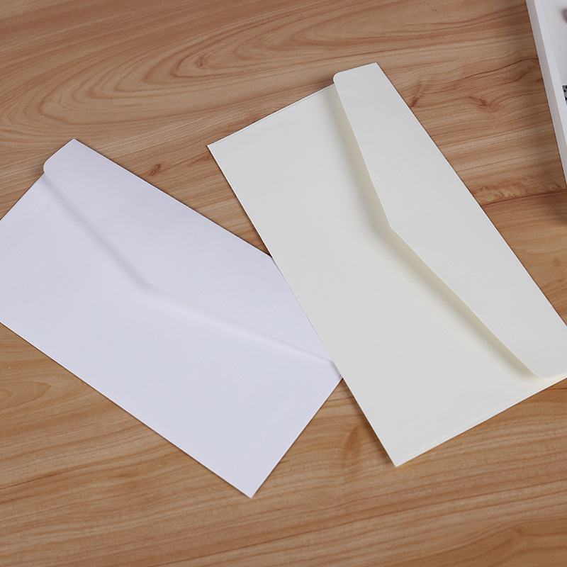 Letter Envelope Kraft - 10 قطعة المغلفات الورقية الكلاسيكية أبيض