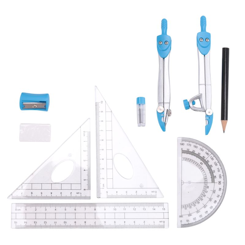 Compass Geometry Set - مجموعة أدوات هندسية ممتازة مكونة من