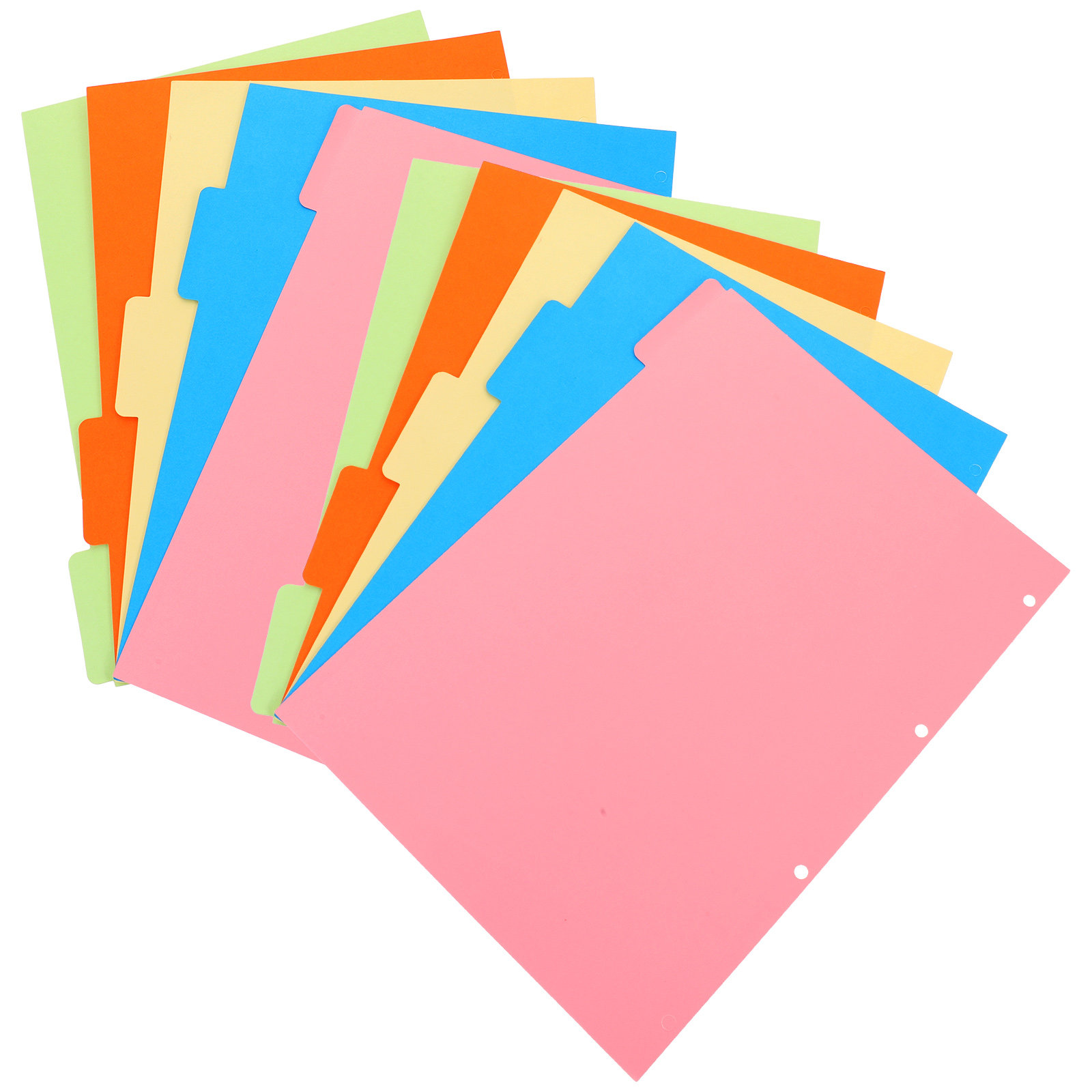 Index Tab Divider - مجموعتان من فواصل الملفات الملونة ذات
