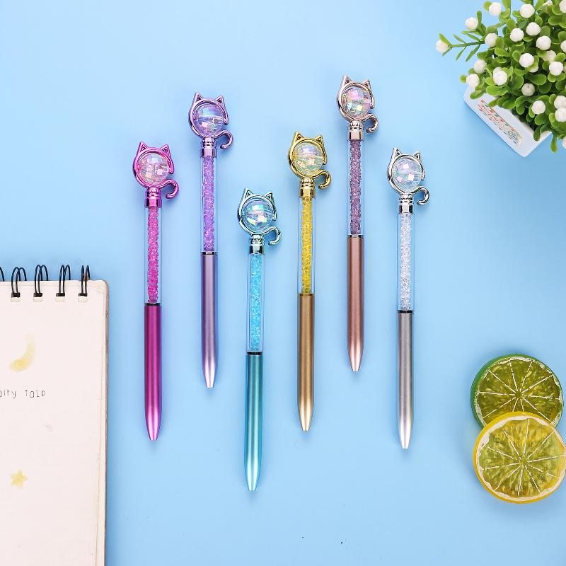 Stationery Supplier - قلم مزين بالأحجار اللامعة بتصميم كرتوني