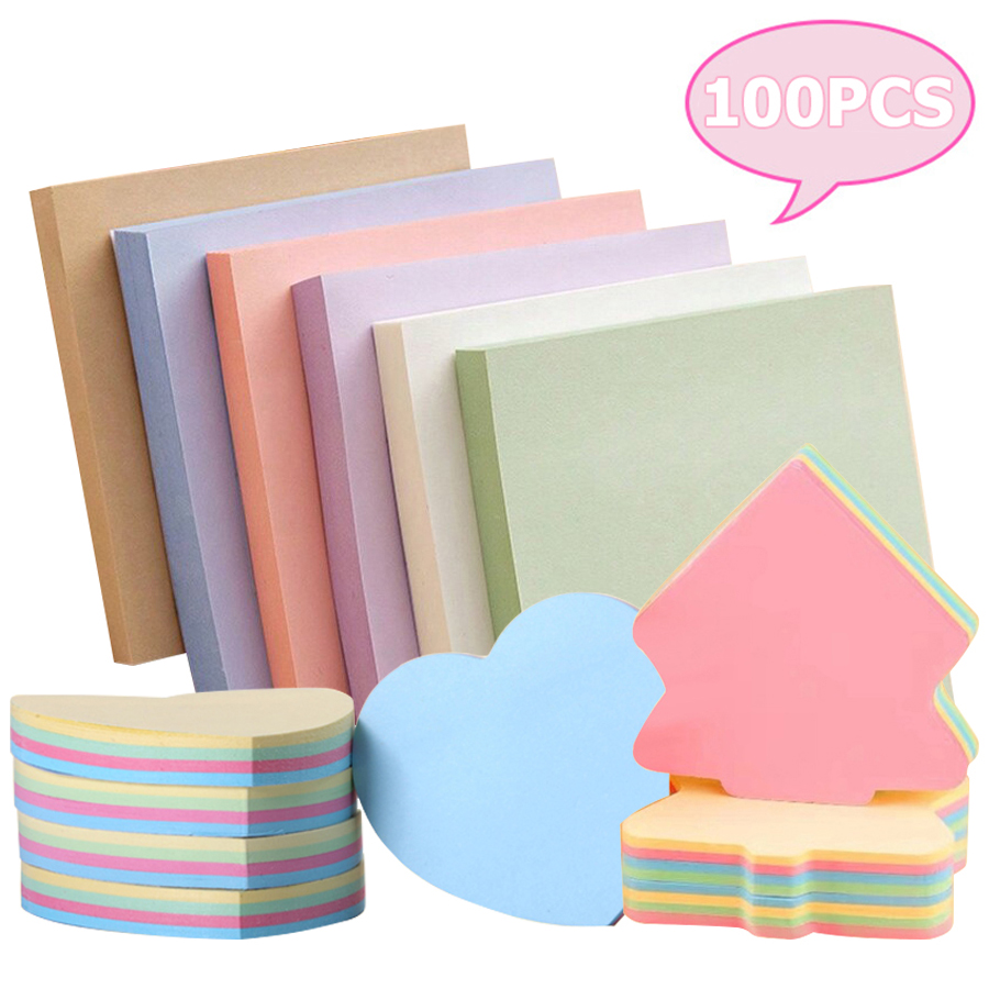 Office Stationery Supply List - 100 قطعة 7.6 سنتيمتر ملاحظات لاصقة