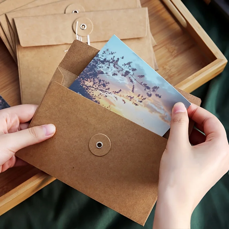 مجموعة من 20 ظرفًا ورقيًا بني  - مراجعة Letter Envelope Kraft وسعره