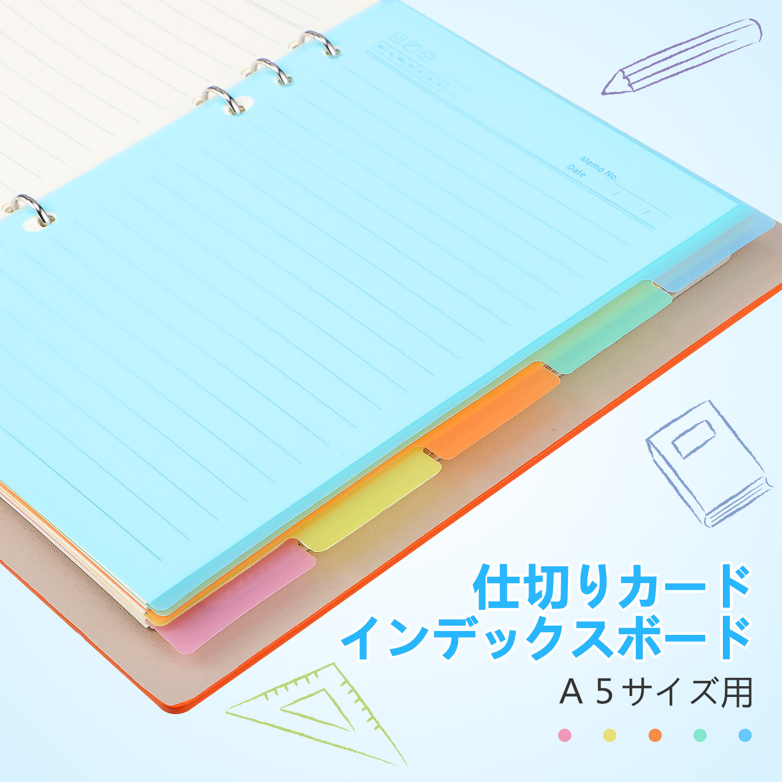 10 قطع من الفواصل البلاستيكية، - مراجعة Index Tab Divider وسعره