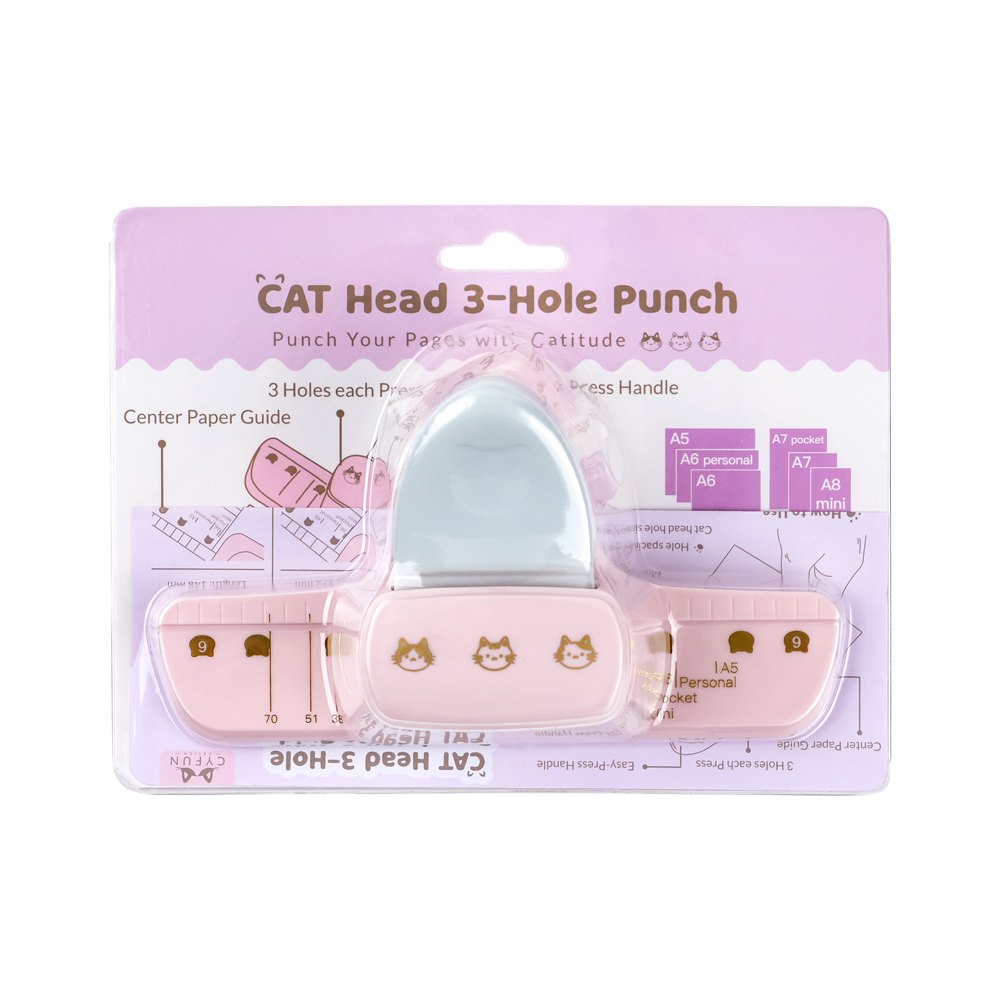 مثقاب ربط بثلاث فتحات على شكل  - مراجعة Paper Punch 3 Hole وسعره