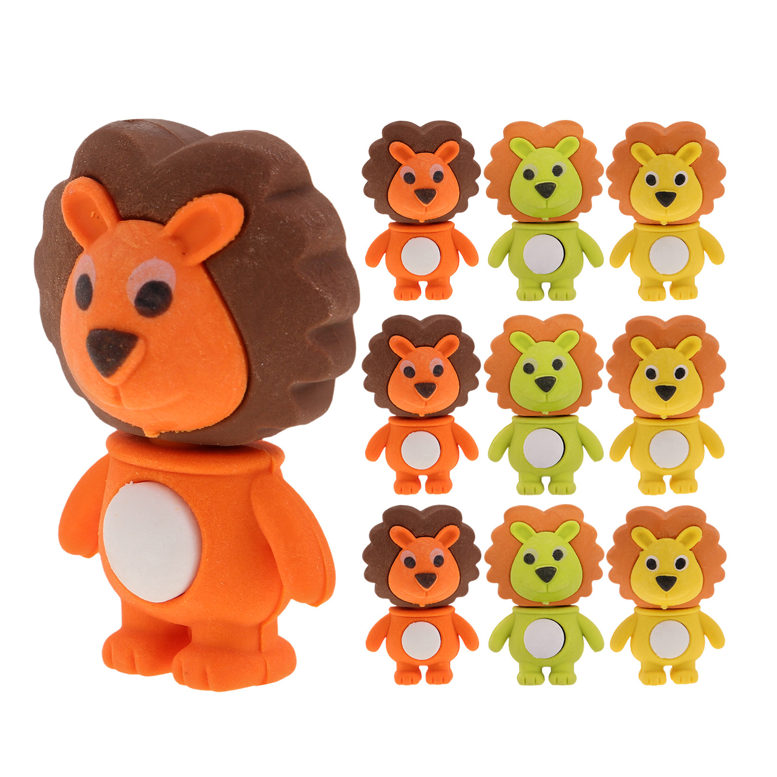18 قطعة من ممحاة الأسد الصغيرة - مراجعة Lion Stationery & Office Supply(Kunshan)Co.Ltd وسعره