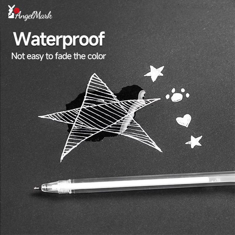 الذهب الأبيض الفضة الكلاسيكية  - مراجعة Gel Ink Pen Set وسعره
