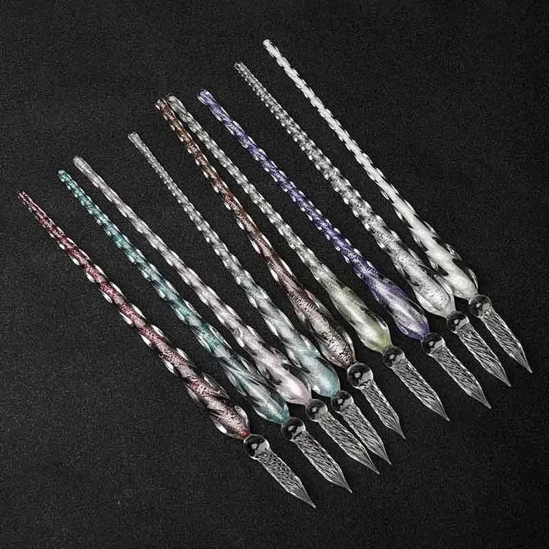 مجموعة أقلام زجاجية كريستالية  - مراجعة Stationery Supplier وسعره