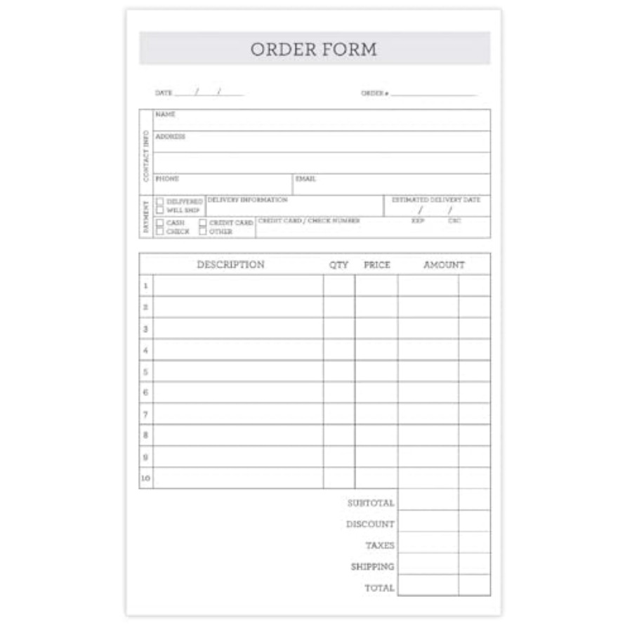 دفتر طلبات كلاسيكي بسيط من قطع - مراجعة Carbon Copy Book وسعره