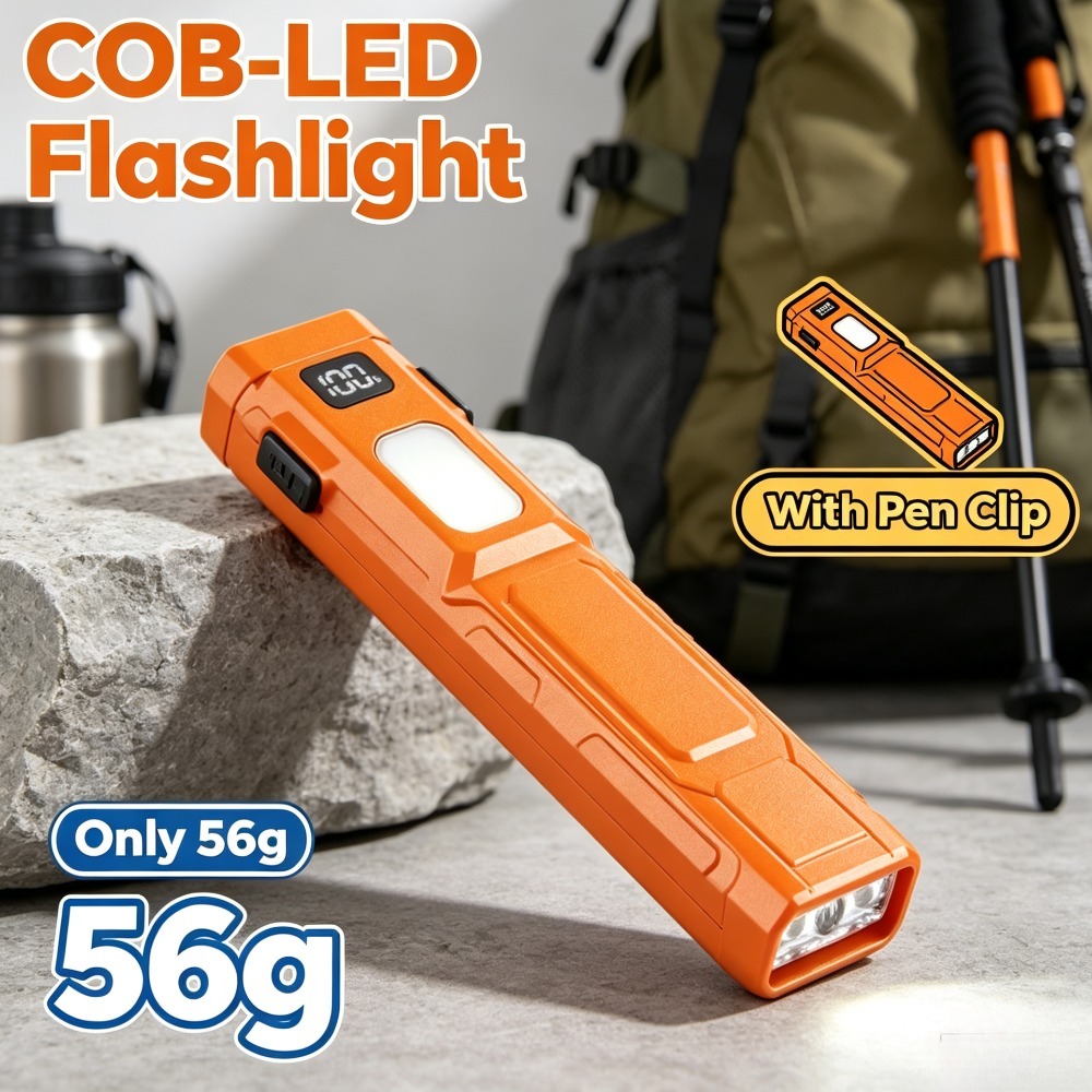 مصباح يدوي LED من نوع COB مع م - مراجعة Stationery Supply وسعره