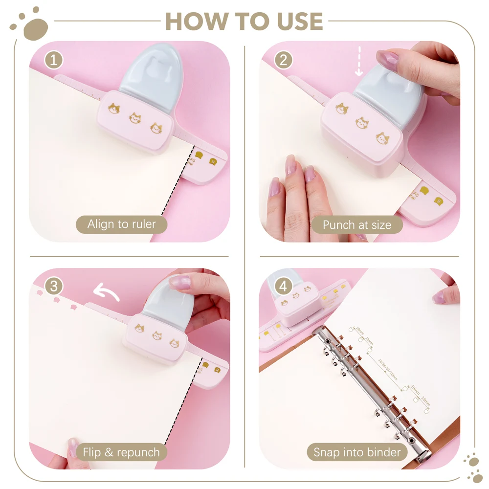 مثقاب ثلاثي الفتحات بتصميم رأس - مراجعة Paper Punch 3 Hole وسعره