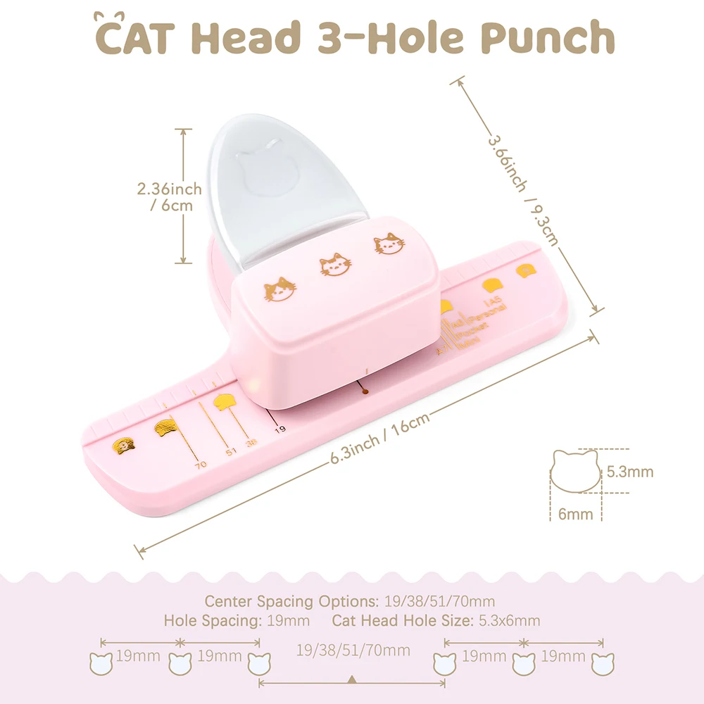 مثقاب ثلاثي الفتحات بتصميم رأس - مراجعة Paper Punch 3 Hole وسعره